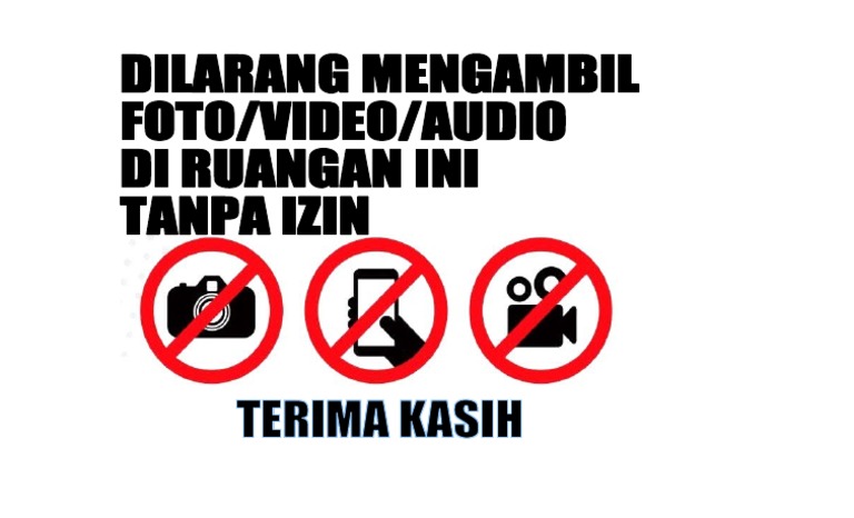 Dilarang Mengambil Foto | PDF