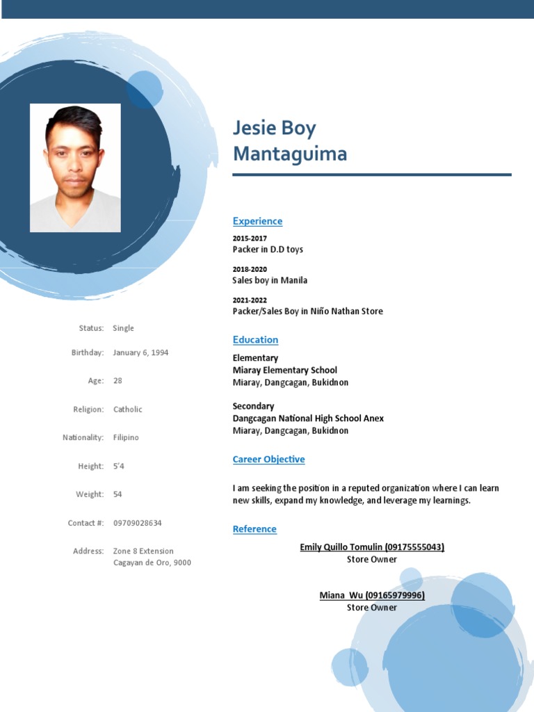 Jesie Boy Resume | PDF