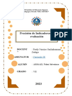 Criterio y Indicadores de Matemática y Comunicacion