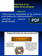 P4 - Propiedades de Las Proteínas