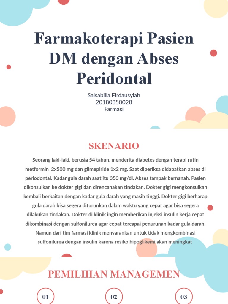 Manajemen Farmakoterapi DM dengan Abses | PDF