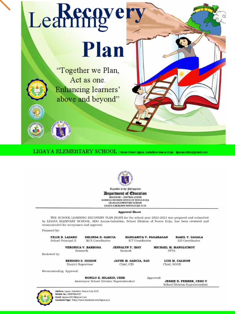 Ligaya Elementary School Recovery Plan | PDF | Distance Education ...