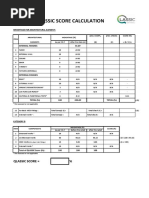 Qlassic Score Exercise Form