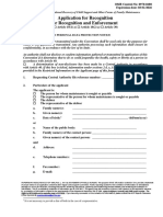 Form 1 Application Form For Recognition or Enforcement