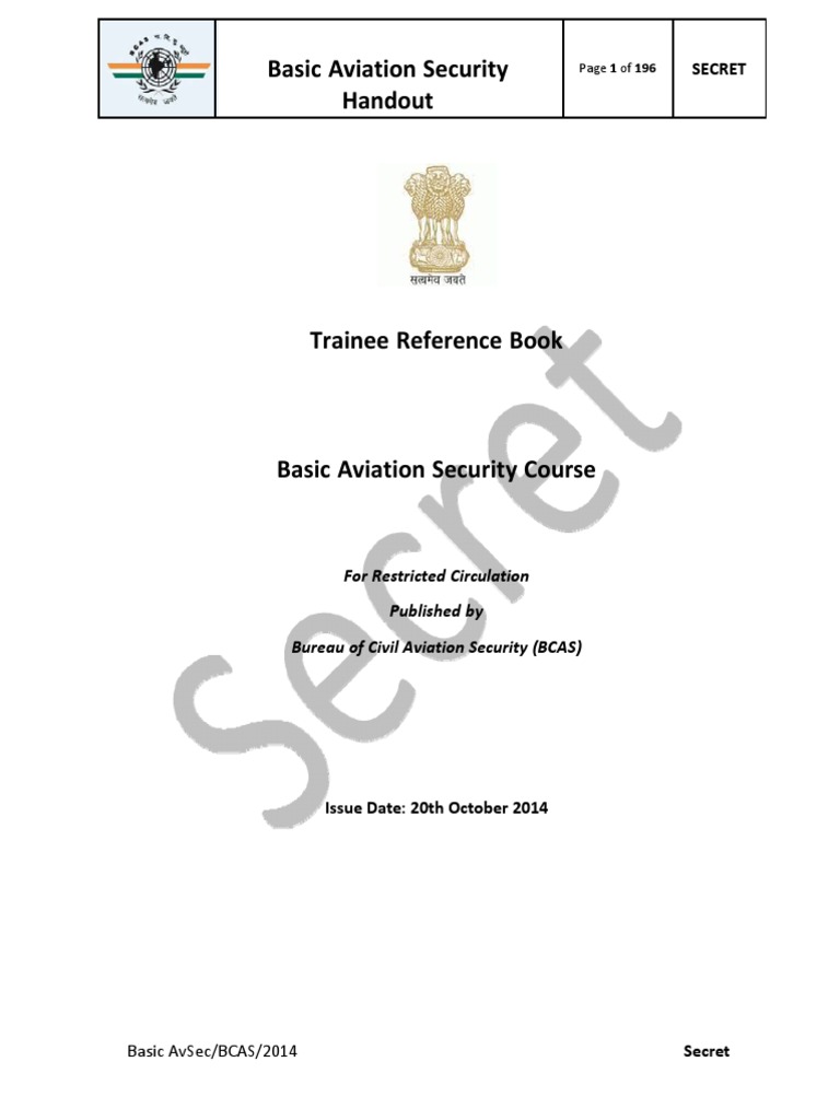 Basic Aviation Security Training Guide | PDF | Airport Security | Airport