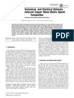 Structural, Mechanical, and Electrical Behavior of Ceramic-Reinforced Copper Metal Matrix Hybrid - JMEP