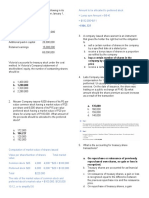 Quiz On Equity - Acctg 104