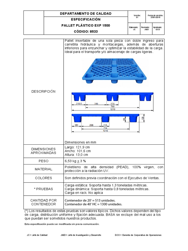 Ficha Tecnica 8533Pallet Plástico Exp 1500 V1 PDF
