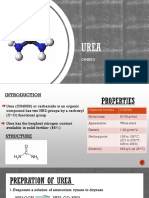 Presentation of Urea