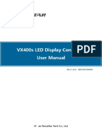 VX400s LED Display Controller User Manual