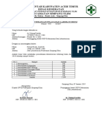 SURAT KETERANGAN PELAYANAN LABORATORIUM 2018