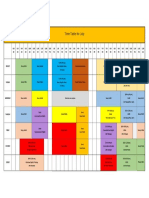 Time Table For July