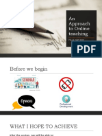 An Approach To Online Teaching