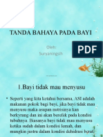 Tanda Bahaya Pada Bayi