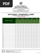 NLC Sample Class Program and Schedule | PDF
