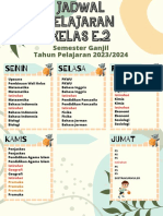 Pastel Jadwal Pelajaran Poster