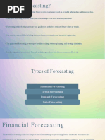 Forecasting