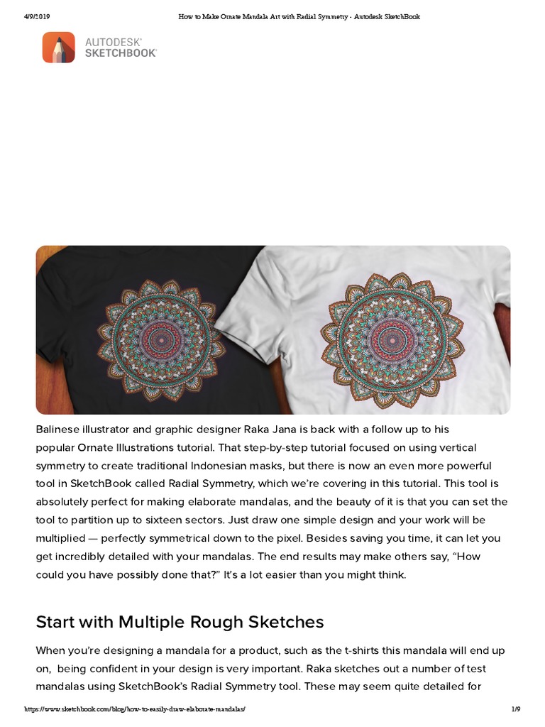 How To Make Ornate Mandala Art With Radial Symmetry - Autodesk ...
