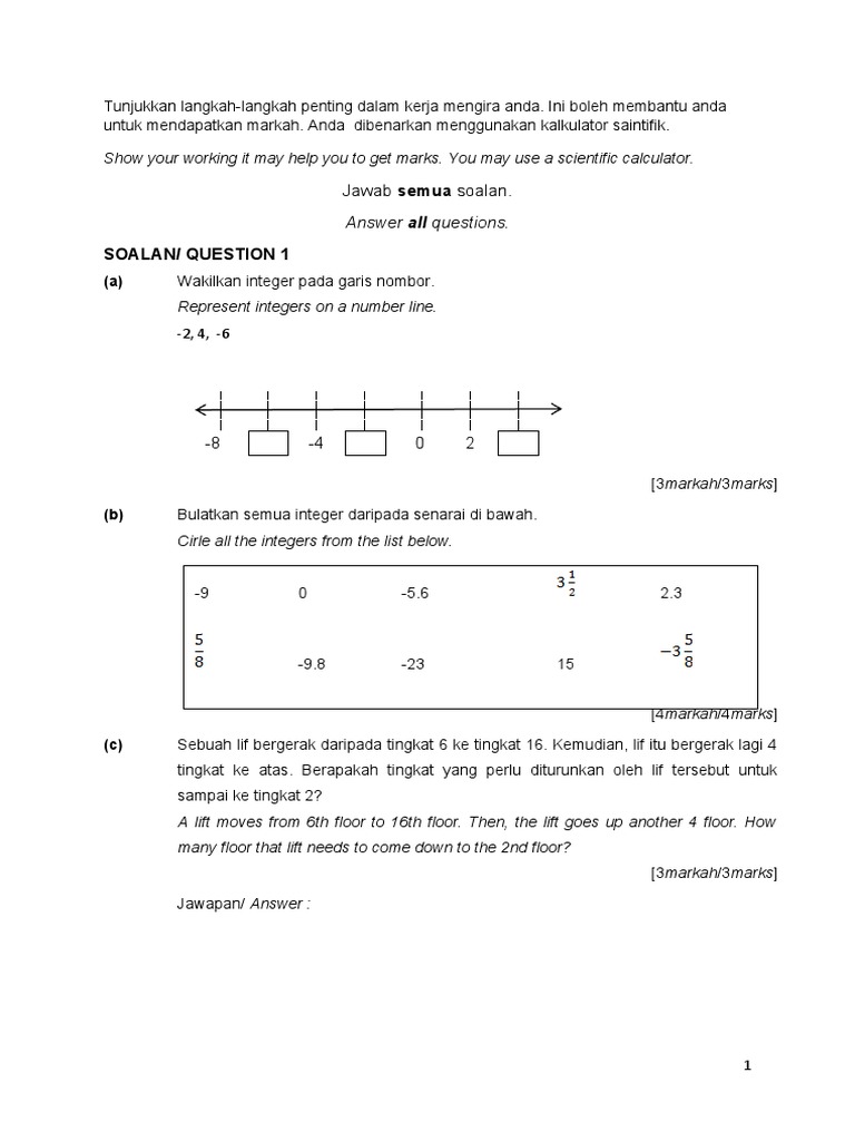 Latihan Matematik Pelajar | PDF