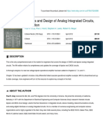 Wiley - Analysis and Design of Analog Integrated Circuits, 5th Edition - 978-0-470-24599-6