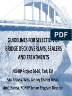 Guidelines For Selection of Bridge Deck Overlays, Sealers and Treatments