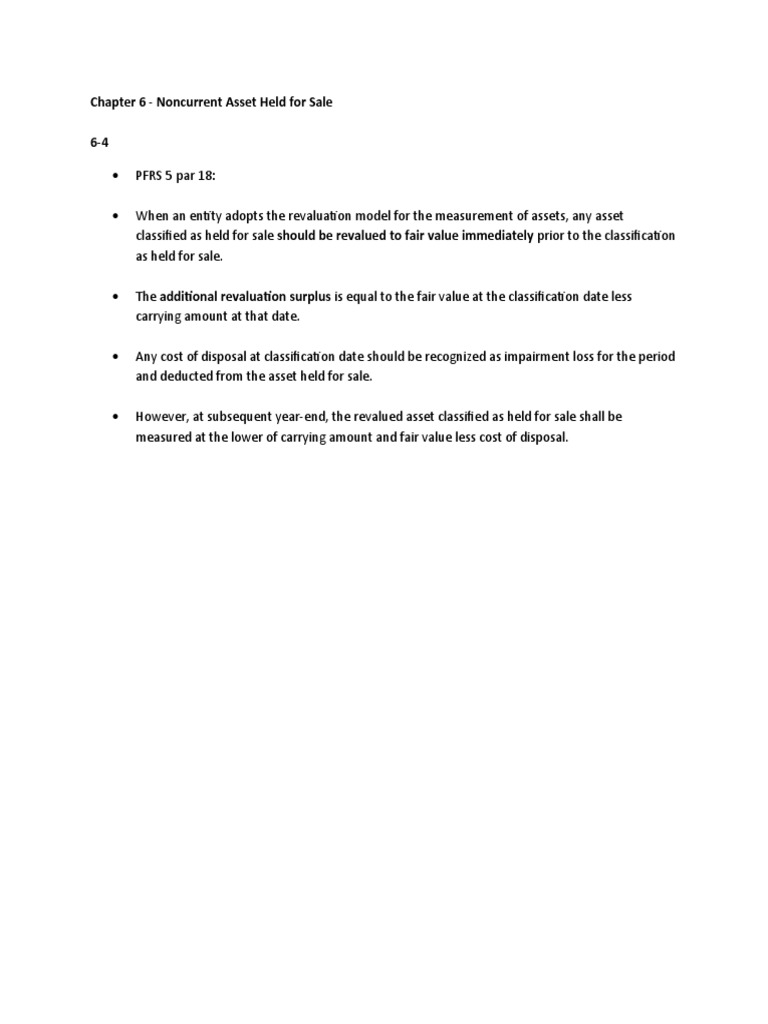 Chapter 6 Noncurrent Asset Held for Sale PDF