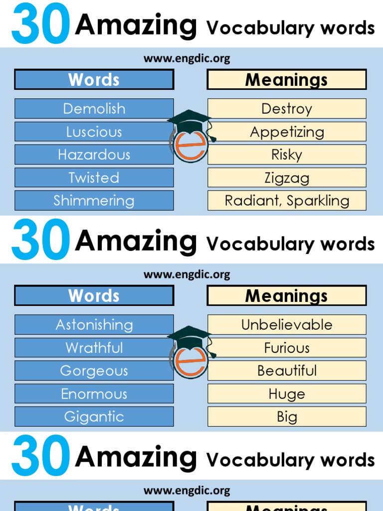 Grade 4 Vocabulary Words Explained | PDF