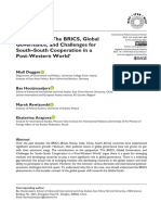 Introduction: The BRICS, Global Governance, and Challenges For South-South Cooperation in A Post-Western World'