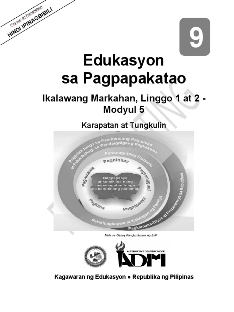Esp9 q2 Mod5 Karapatan-At-Tungkulin v5 | PDF