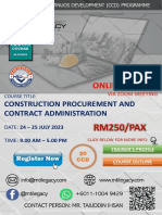 Construction Procurement and Administration 242507