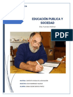 Educación Publica y Sociedad