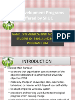 Presentation OUMH1303-Self Development Programs Offered by Selangor International Islamic University College