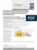 Processing of Electroplating Industry Wastewater by MFC