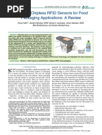 Potential Chipless RFID Sensors For Food Packaging Applications A Review