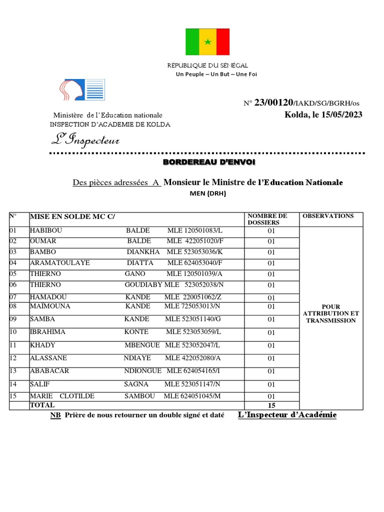 Résultats Exeat 2023 des Instituteurs | PDF | République | Politique de ...