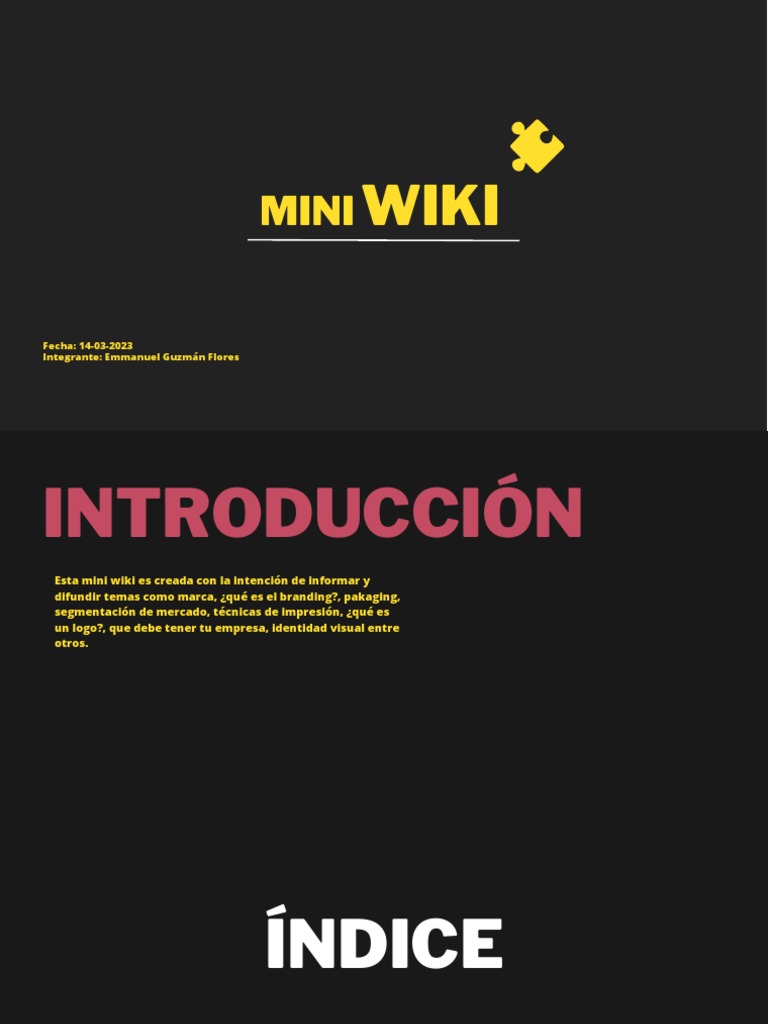 Mini Wiki Remaster | PDF | Marca | Grabado