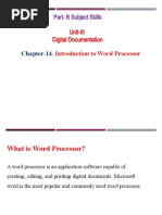 CH-4 Introduction To Word Processor