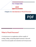 CH-4 Introduction To Word Processor