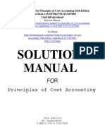 Principles of Cost Accounting 16th Edition Vanderbeck Solution Manual