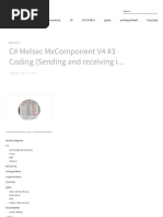 C# Melsec MxComponent V4 #3 Coding (Sending and Receiving in Double Word Units)