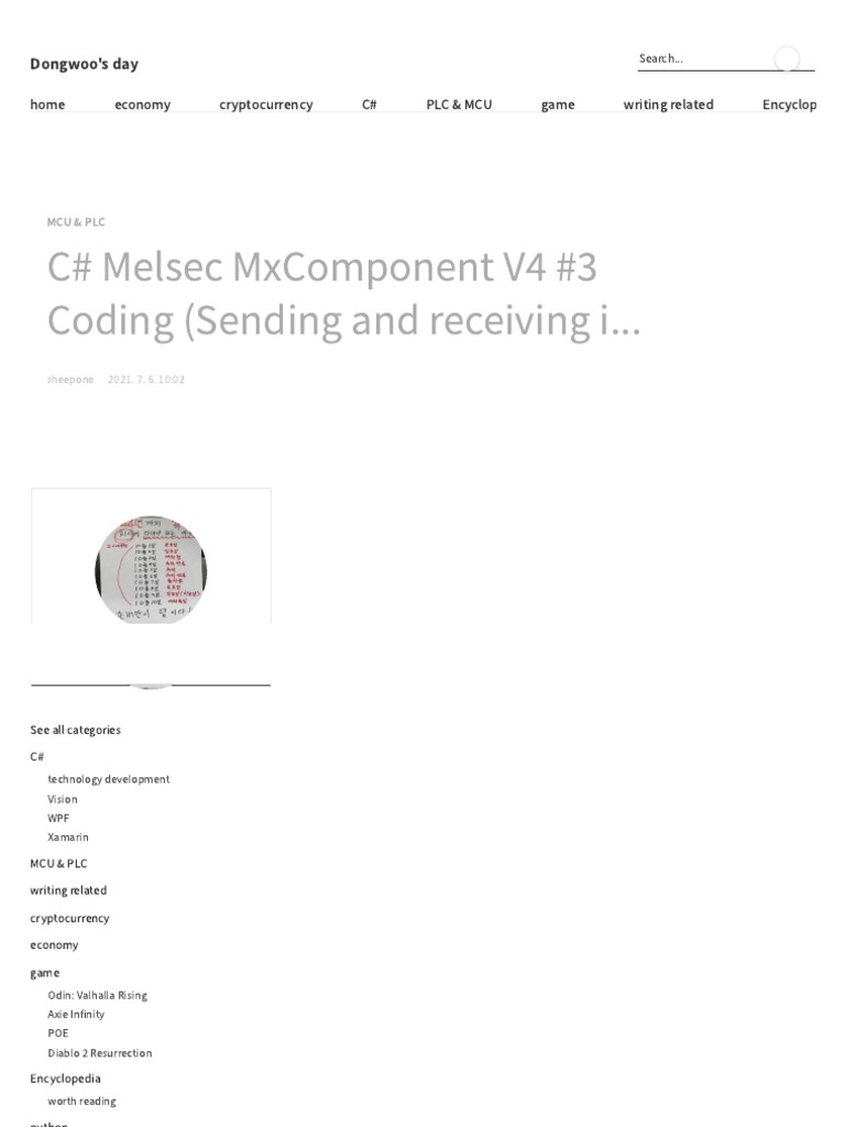 C# Melsec MxComponent V4 #3 Coding (Sending and Receiving in Double ...