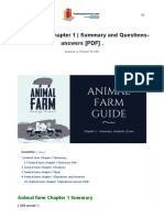 Animal Farm Chapter 1 - Summary and Questions-Answers (PDF) - Freetestpractices by Emy