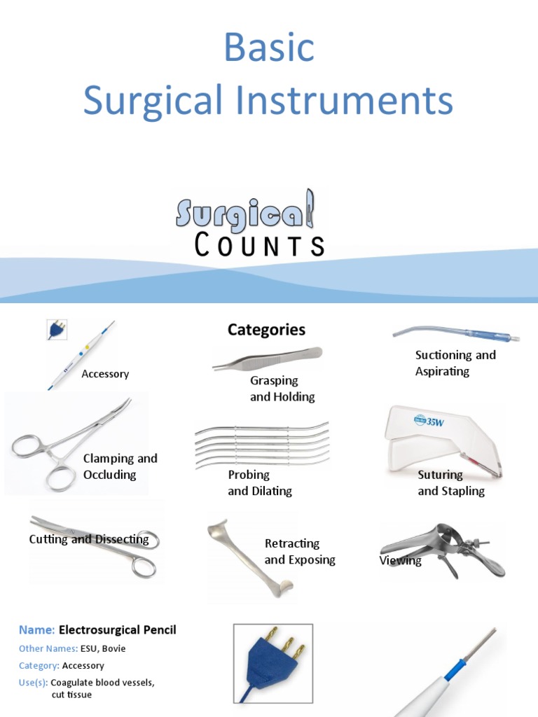 Basic Instruments | PDF | Surgical Suture | Surgery