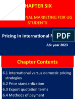 Chapter Six Nternational Marketing For Ug Students