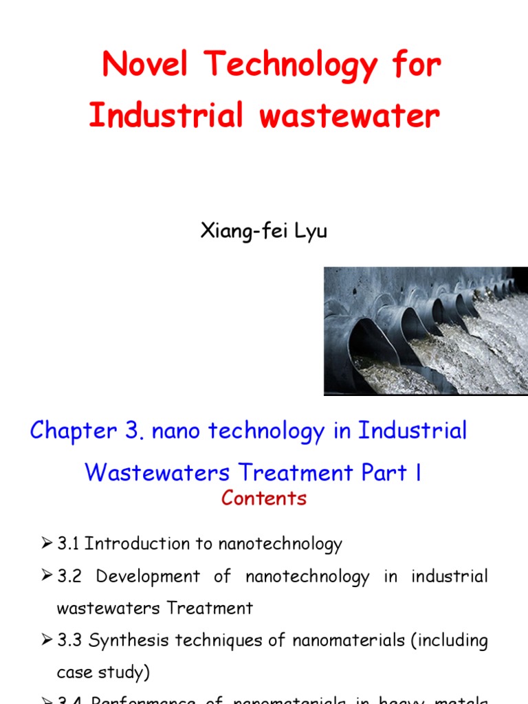 Nanotechnology in Industrial Wastewater Treatment | PDF ...
