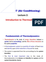 ME40107 (Air Conditioning) : Introduction To Thermodynamics