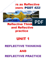 Teachers As Reflective Practitioners /: PGDT 422