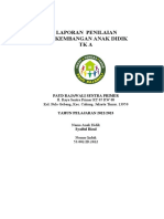 Raport Paud Syaiful Rizal
