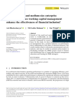 Accounting Finance - 2023 - Bhattacharyya - Improving Small and Medium Size Enterprise Performance Does Working Capital