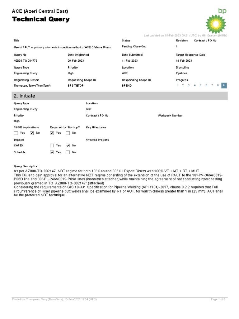 AZ008-TQ-004776 Response | PDF | Welding | Construction